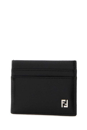 Black leather card holder Black FENDI (7M0371AVV6)