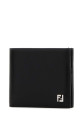 Black leather wallet Black FENDI (7M0378AVV6)