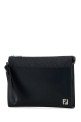 Midnight blue leather Squared FF clutch FENDI (7VA491AV83)