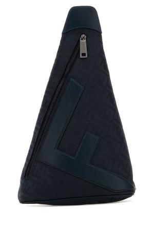 Midnight blue canvas Fendi Cono backpack FENDI (7VZ092AVC6)