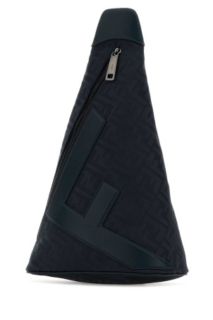 Midnight blue canvas Fendi Cono backpack FENDI (7VZ092AVC6)