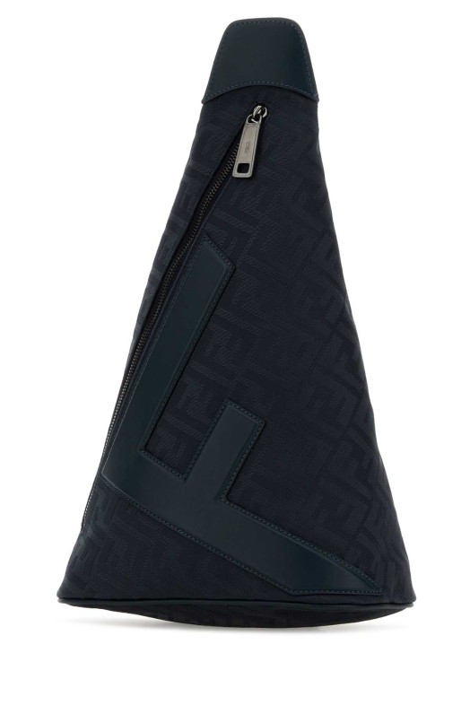 Midnight blue canvas Fendi Cono backpack FENDI (7VZ092AVC6)