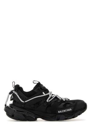 Black mesh and rubber Track Trail Laces sneakers Black BALENCIAGA (800590WTRHK)