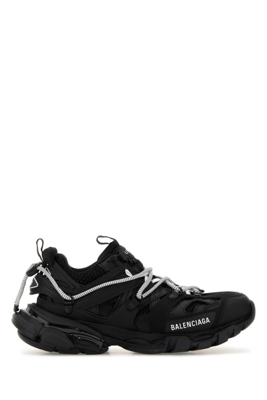 Black mesh and rubber Track Trail Laces sneakers Black BALENCIAGA (800590WTRHK)