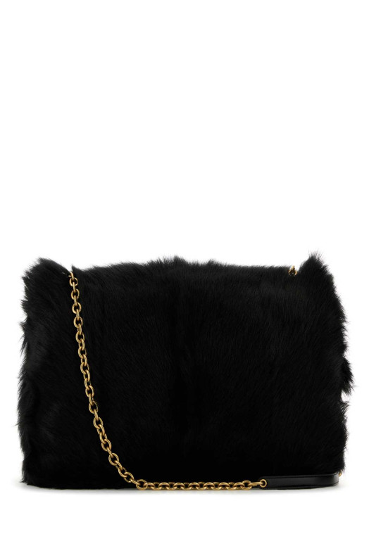 Black shearling Jamie 4.3 shoulder bag Black SAINT LAURENT (800628AAD1R)
