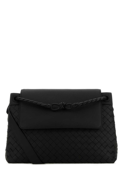 Black leather medium Andiamo crossbody bag BOTTEGA VENETA (807715V5WN5)