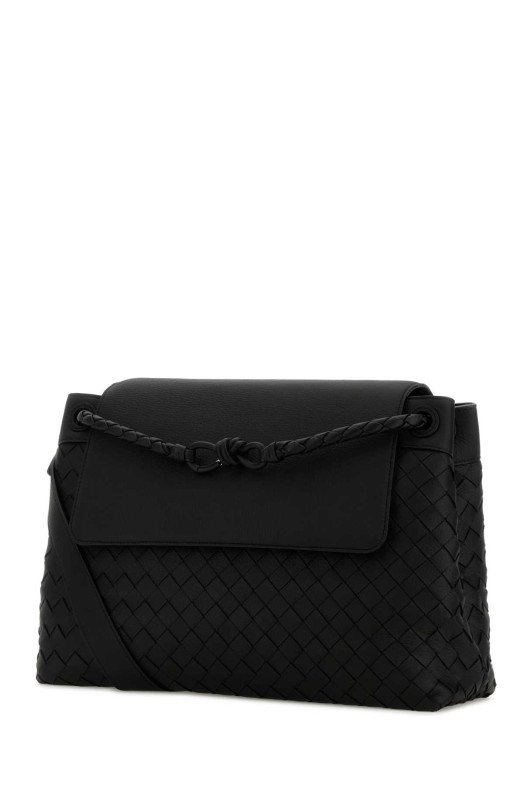 Black leather medium Andiamo crossbody bag BOTTEGA VENETA (807715V5WN5)