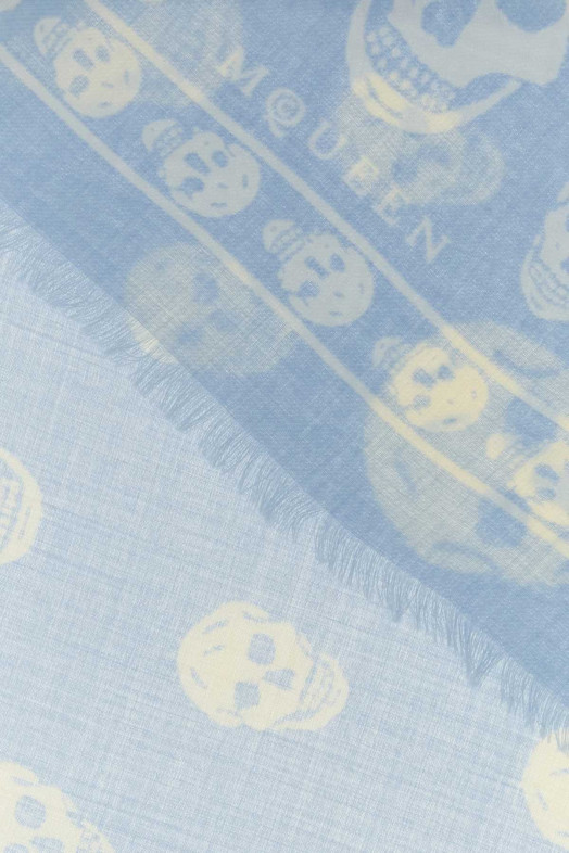 Printed chiffon foulard ALEXANDER MCQUEEN (8078893222Q)