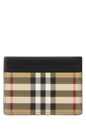 Printed canvas card holder Multicolor BURBERRY (8113176)