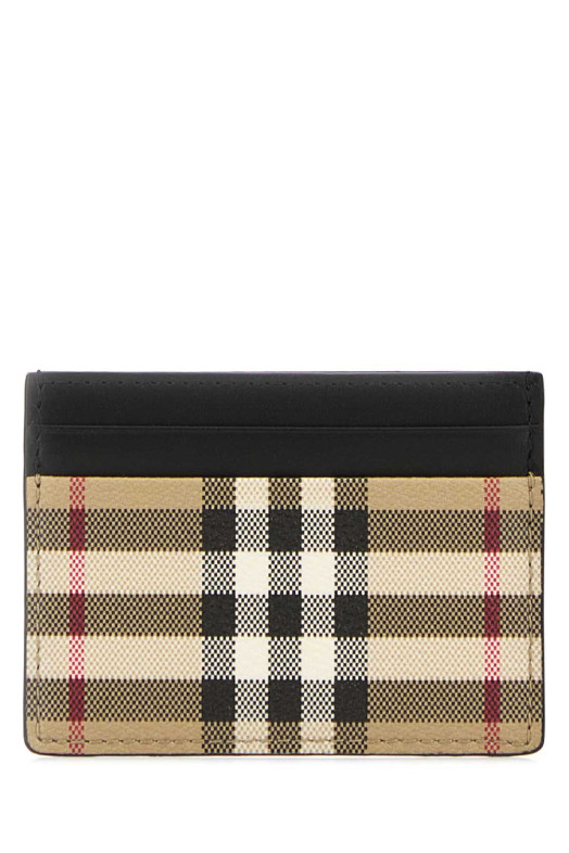Printed canvas card holder Multicolor BURBERRY (8113176)