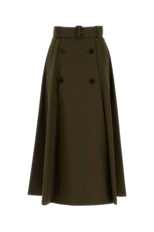 Olive green cotton skirt BURBERRY (8117977)