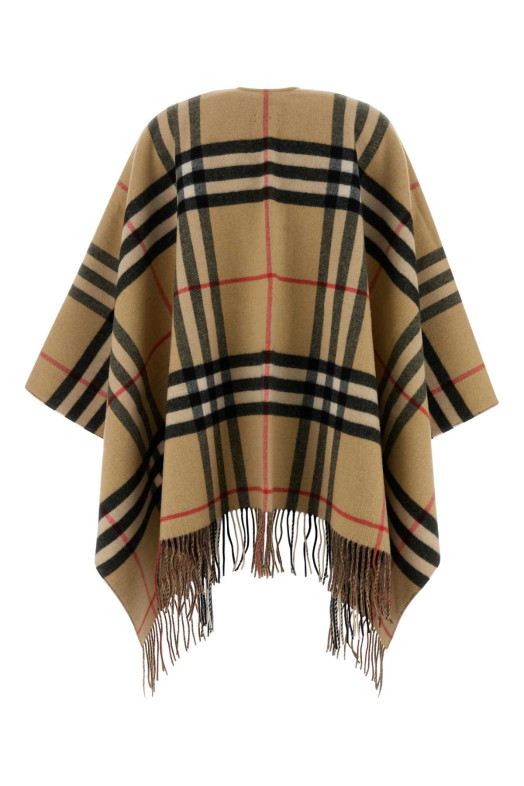 Embroidered cashmere blend reversible cape BURBERRY (8118277)