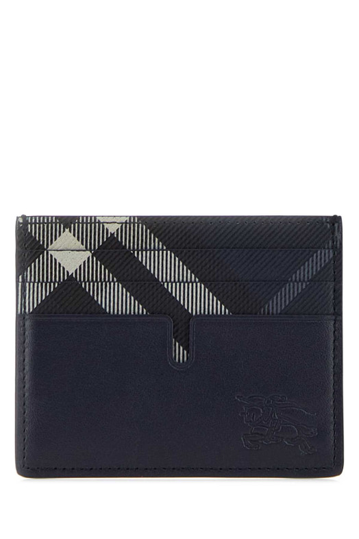 Midnight blue leather card holder BURBERRY (8118920)