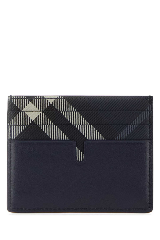 Midnight blue leather card holder BURBERRY (8118920)