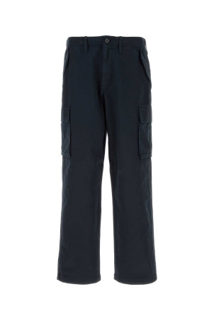 Navy blue cotton cargo pant BURBERRY (8119203)