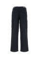 Navy blue cotton cargo pant BURBERRY (8119203)