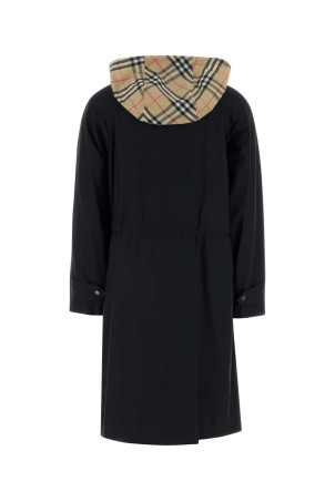 Black stretch nylon Newbury parka coat Black BURBERRY (8120897)