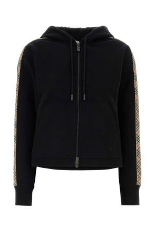Black cotton sweatshirt Black BURBERRY (8121158)