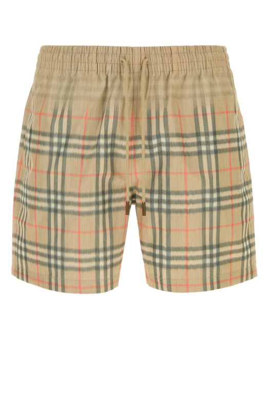 Printed polyester swimming shorts BURBERRY (8121695)