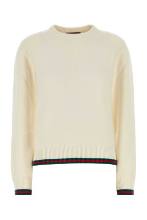 Ivory wool blend sweater GUCCI (813843XKEI2)