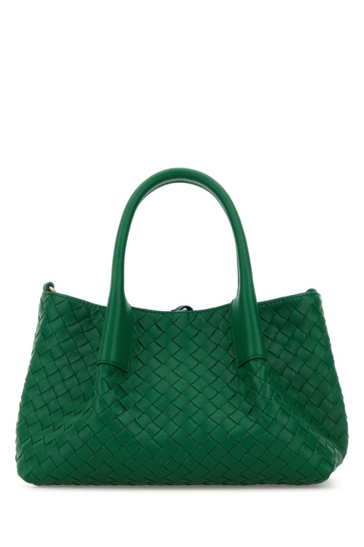 Green leather small Pinacoteca shopping bag BOTTEGA VENETA (819004V5AG1)