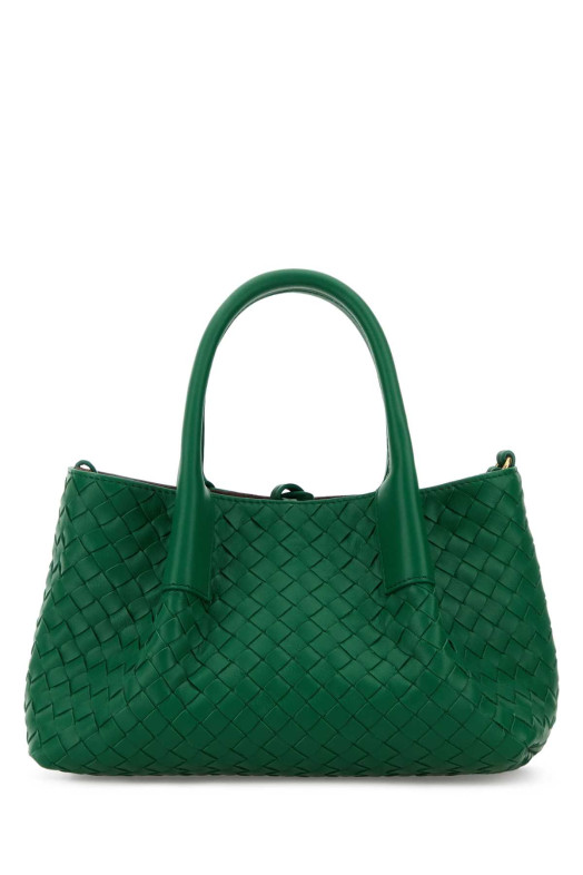 Green leather small Pinacoteca shopping bag BOTTEGA VENETA (819004V5AG1)