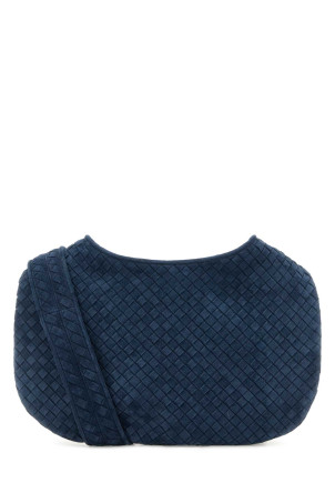 Navy blue suede crossbody bag BOTTEGA VENETA (826877V5Y30)
