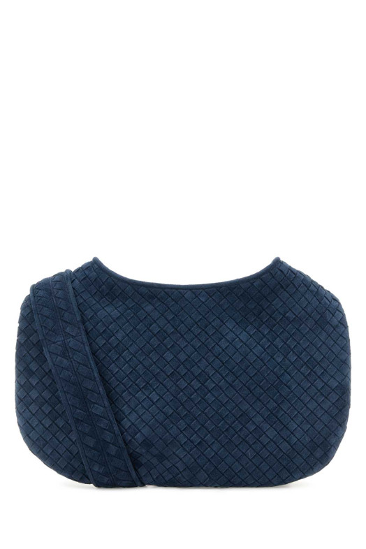 Navy blue suede crossbody bag BOTTEGA VENETA (826877V5Y30)