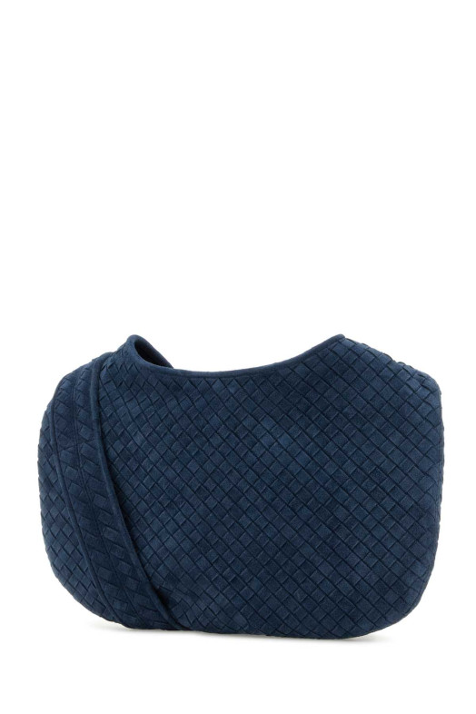 Navy blue suede crossbody bag BOTTEGA VENETA (826877V5Y30)