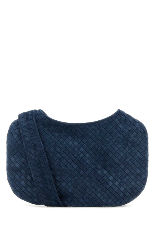 Navy blue suede crossbody bag BOTTEGA VENETA (826877V5Y30)