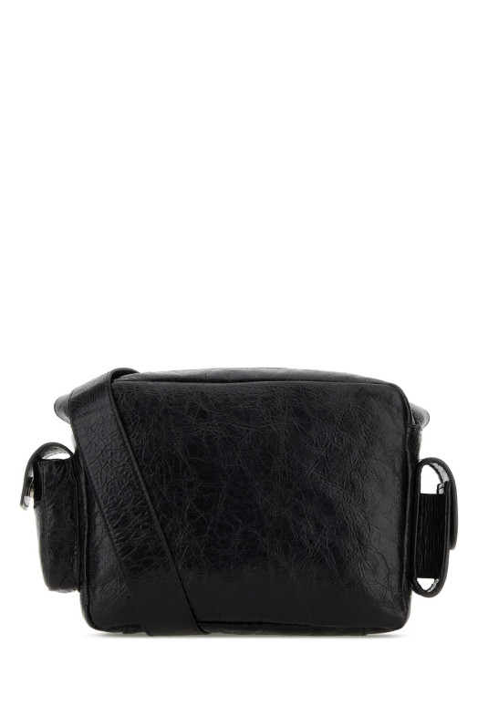 Black leather Fotocamera Superbusy crossbody bag Black BALENCIAGA (829068210C8)