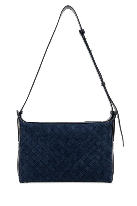 Navy blue suede Tribeca Handle crossbody bag BOTTEGA VENETA (836016V1QE5)