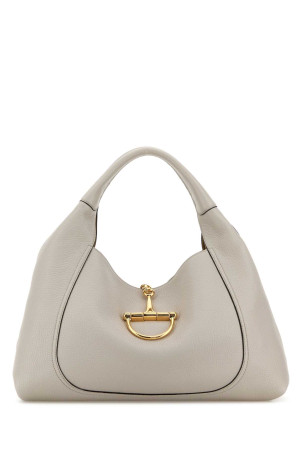 Light grey leather large Gucci Softbit shoulder bag GUCCI (837466AAEAO)