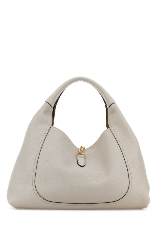 Light grey leather large Gucci Softbit shoulder bag GUCCI (837466AAEAO)