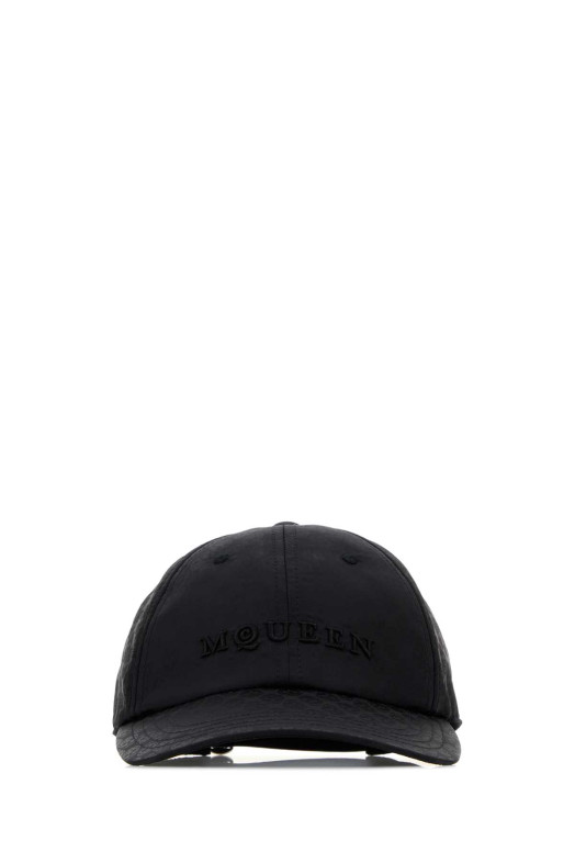 Black nylon baseball cap Black ALEXANDER MCQUEEN (8386324419Q)
