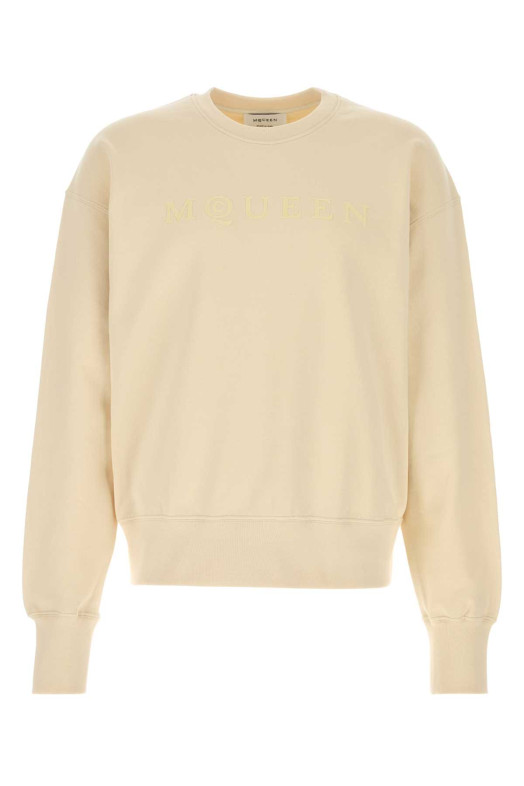 Cream cotton sweatshirt ALEXANDER MCQUEEN (839216QTADU)