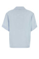 Pastel light blue satin shirt ALEXANDER MCQUEEN (839591QGABJ)
