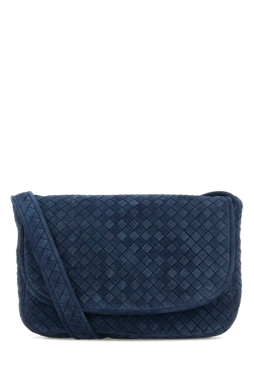 Navy blue Messenger Veneto crossbody bag BOTTEGA VENETA (843836V5Y30)
