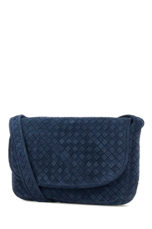 Navy blue Messenger Veneto crossbody bag BOTTEGA VENETA (843836V5Y30)