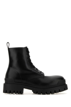 Black leather Strike ankle boots Black BALENCIAGA (844967WA960)