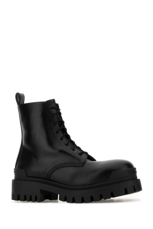 Black leather Strike ankle boots Black BALENCIAGA (844967WA960)