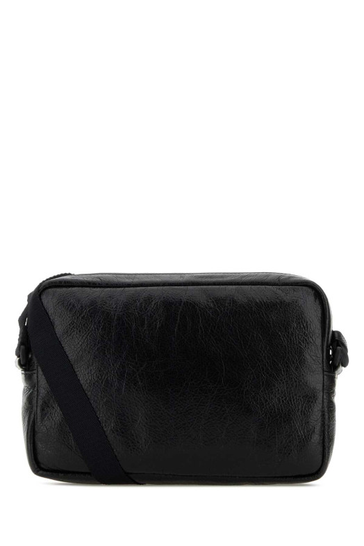 Black leather Fotocamera Explorer crossbody bag Black BALENCIAGA (8455921VG87)