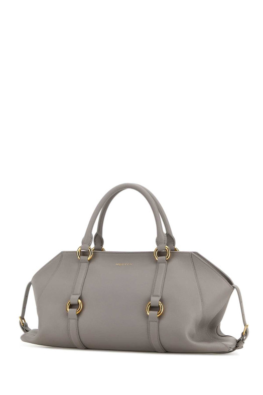 Grey leather medium Farringdon handbag ALEXANDER MCQUEEN (8456441VDEB)