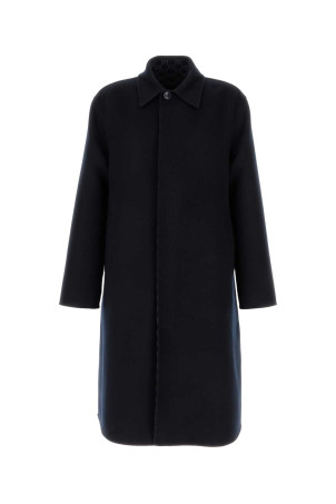 Navy blue wool blend coat GUCCI (846632ZASZE)