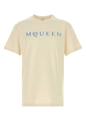 Cream cotton t-shirt ALEXANDER MCQUEEN (847750QTAD5)