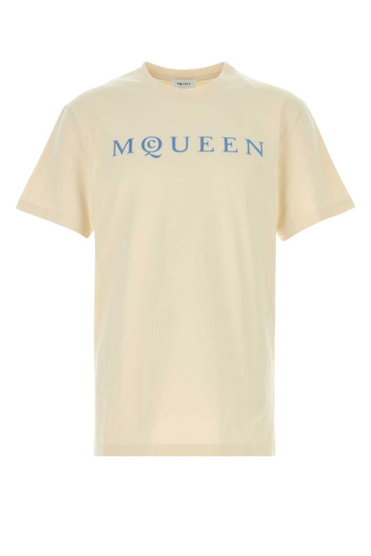 Cream cotton t-shirt ALEXANDER MCQUEEN (847750QTAD5)