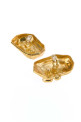 Gold metal earrings SAINT LAURENT (849746Y1500)