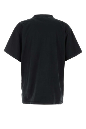 Slate cotton oversize t-shirt BALENCIAGA (850345TTVT4)