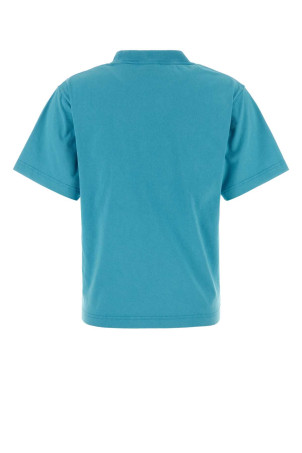 Turquoise cotton t-shirt BALENCIAGA (850990TSVC9)