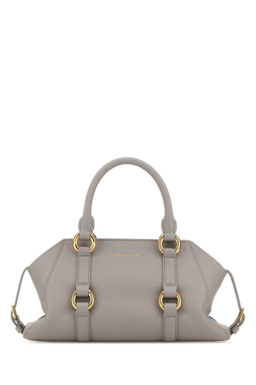 Grey leather small Farringdon handbag ALEXANDER MCQUEEN (8515961VDEB)